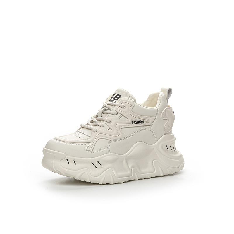 New Spring women's shoes wedge heel muffin thick sole light inner height increase casual height increase single shoe tide