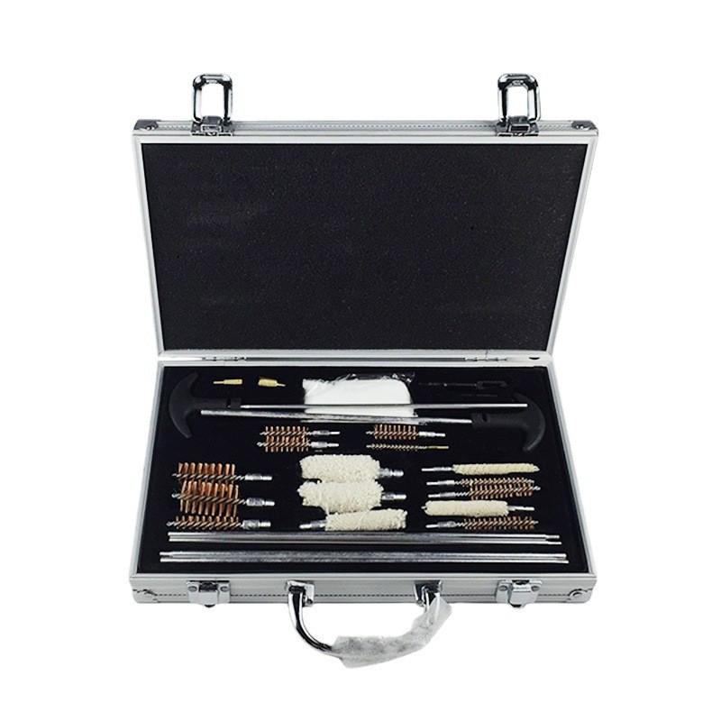 Aluminum Alloy Double Handle Cleaning Tool Set with Cotton & Steel Wire Brushes
