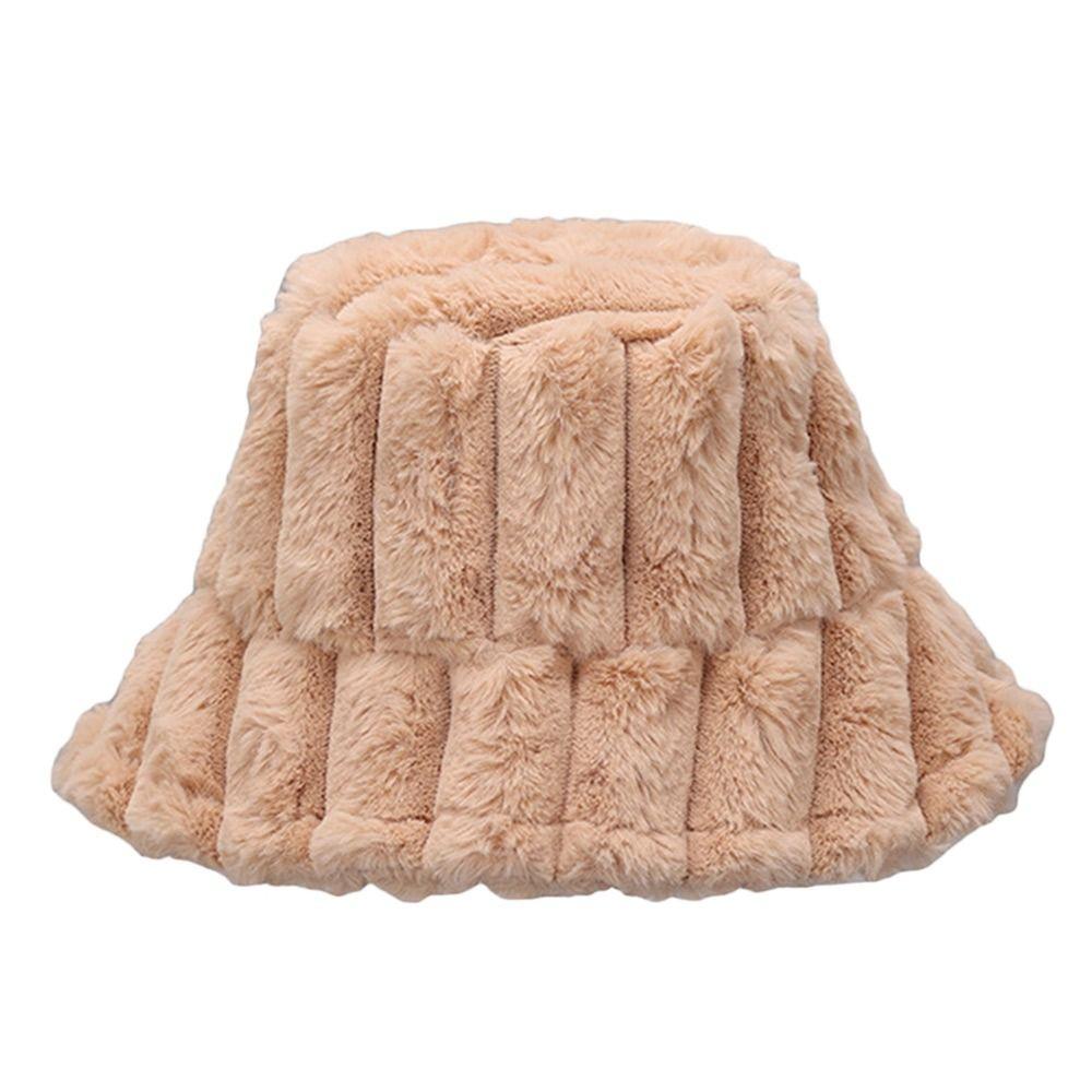 

Уличная теплая повседневная кепка-панама из искусственного меха для рыбалки, шляпа-панама, шляпа-ведро хаки