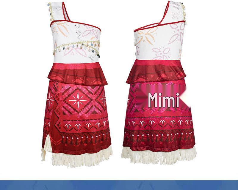 Moana 2 Inspired Maui Dress for Girls - Perfect for Halloween or Performances
