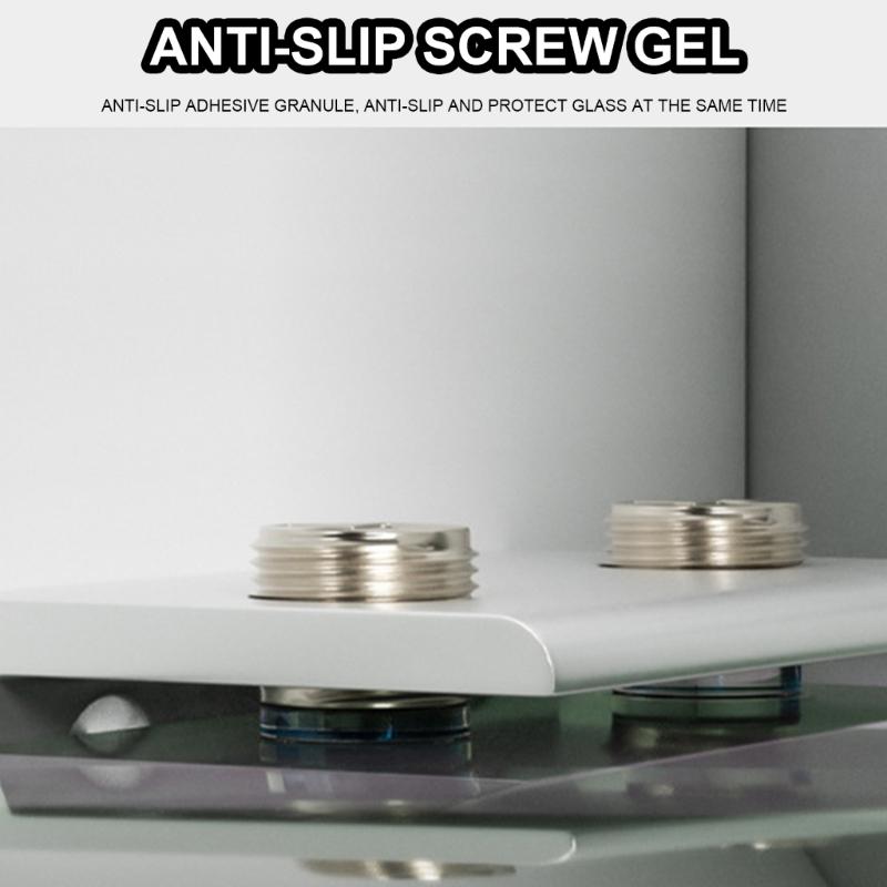 8Pcs Square Glass Clamp Frameless Glass Shelf Bracket Holder Heavy Duty Glass Clamp Clip Support Bracket Easy To Use