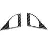 2Pcs Carbon Fiber Door Speaker Cover Trim For Lancer GTS 2008-2015 Replacement