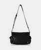 Maison Mined Crack Leather Cross Bag Black