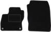 Black Front Mats For: Ford Focus MK3 Hatchback, Sedan, Estate (2010-2018)