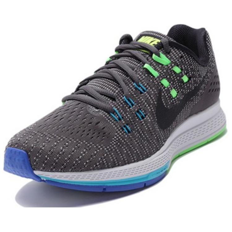 Nike Zoom Structure 19 Casual Stylish Shock Absorbing Durable Low Top Running Shoes Men Sneaker Black Green 806580-004