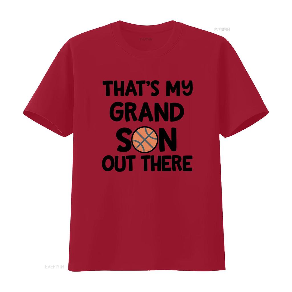 Basketball T Shirt Grandma Thats My Grandson Out There Cute vintage Washed Stylish fashion Stretched Breathable Slightly