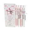 4Pcs Lace Ribbon Gel Inks Pen Retractable Gel Pen Ergonomic Grip 0.5MM Tip Fast Drying Inks for Office School Supplies