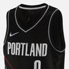 Nike Portland Trail Blazers D Lillard Swingman Jersey Black Men Streetwear DH8068-010