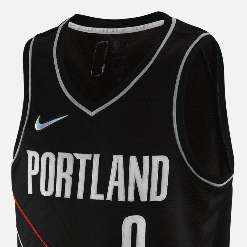 Nike Portland Trail Blazers D Lillard Swingman Jersey Black Men Streetwear DH8068-010