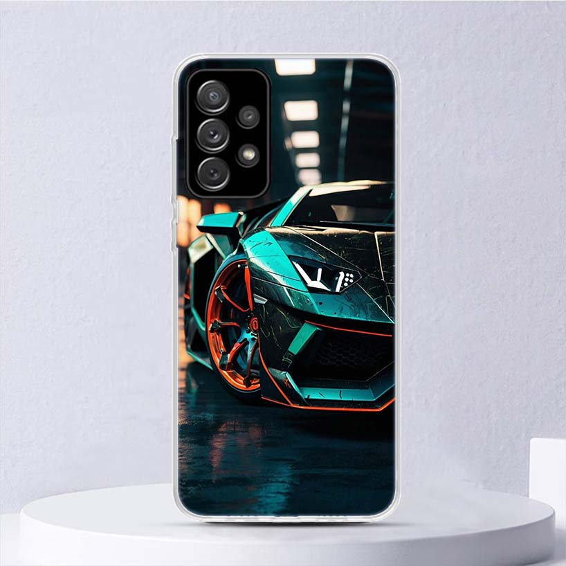 Cool Male Men Sports Cars Soft Case For Samsung Galaxy A16 A15 A14 A13 A56 A55 A54 A53 Phone Cover A26 A36 A25 A35 A24 A34 A23 A
