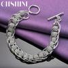 CHSHINE 925 Sterling Silver Men Exquisite Wheel Chain Bracelet For Women Wedding Party Fashion Charm Jewelry