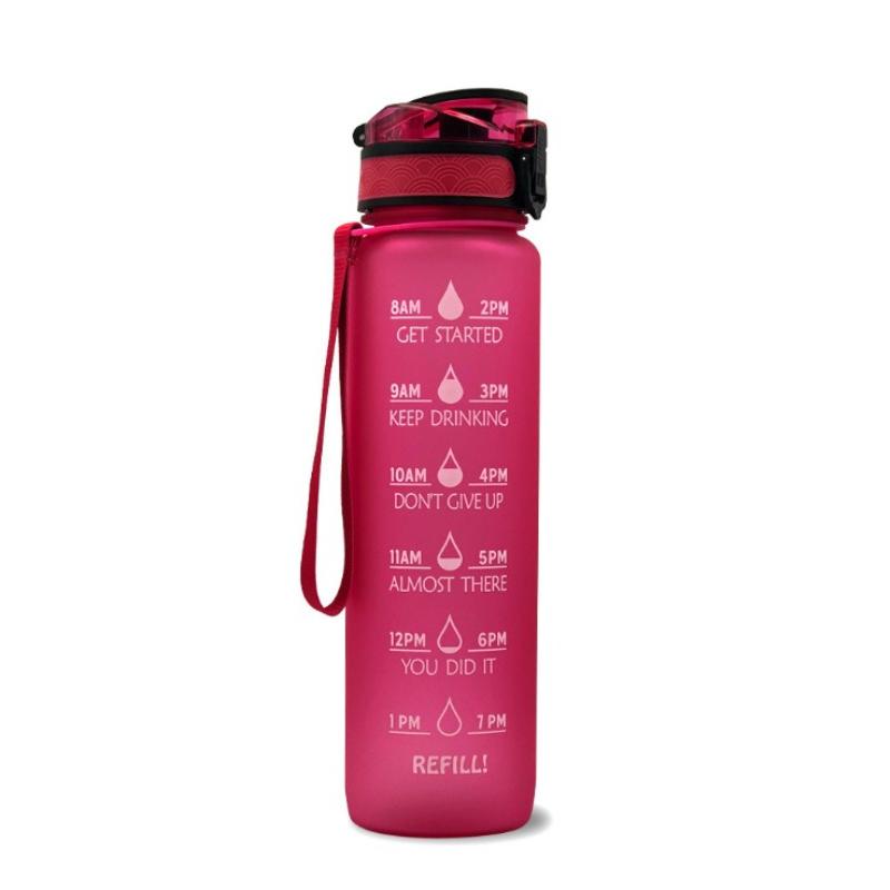 2026 Gradual Change Matte Travel Cup 1000ml Space Cup Bounce Cover Student Water Cup Large Capacity Portable 1000ML