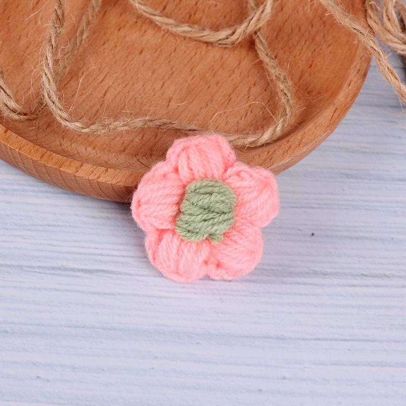 Charming Crochet Fruit Keychain: Persimmon & Strawberry Wool Pendants