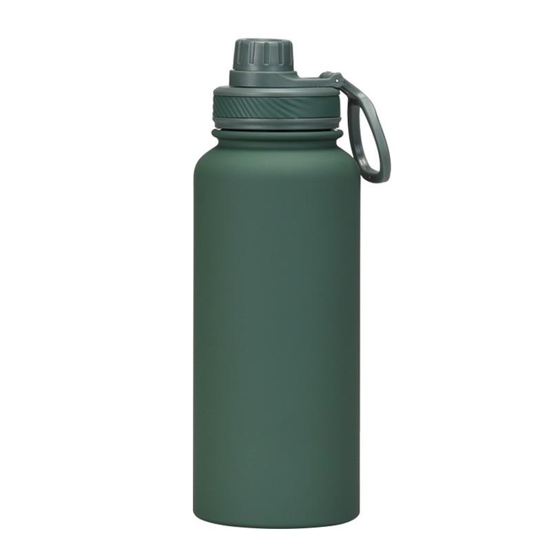 1L Stainless Steel Vacuum Insulated Water Bottle With Wide Mouth Portable Outdoor Sports Travel