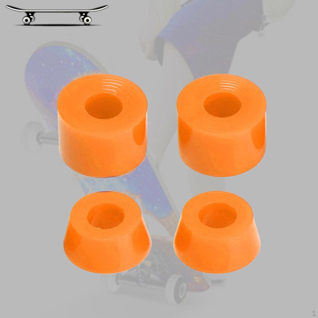 4 Pieces PU Skateboard Truck Replacement Bushing 11x16mm 7'' Trucks Bushings Longboard Rebuild Kit