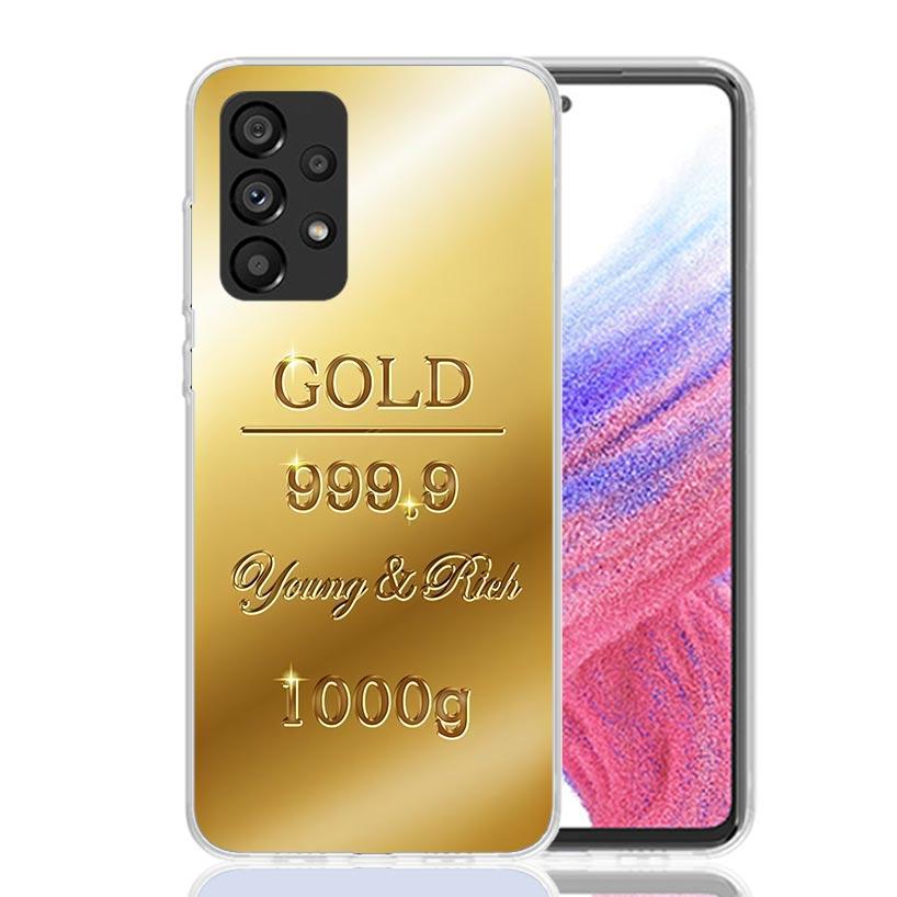 Fine Gold Pattern Printing Phone Case For Samsung Galaxy A17 A16 A14 A15 A13 A57 A56 A54 A55 A53 A37 A36 A34 A35 A33 A26 A24 A25