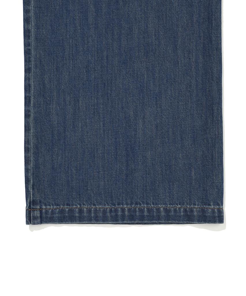 WACKY WILLY [26Ss] Women'S Wide Fit Easy Denim Pants Blue
