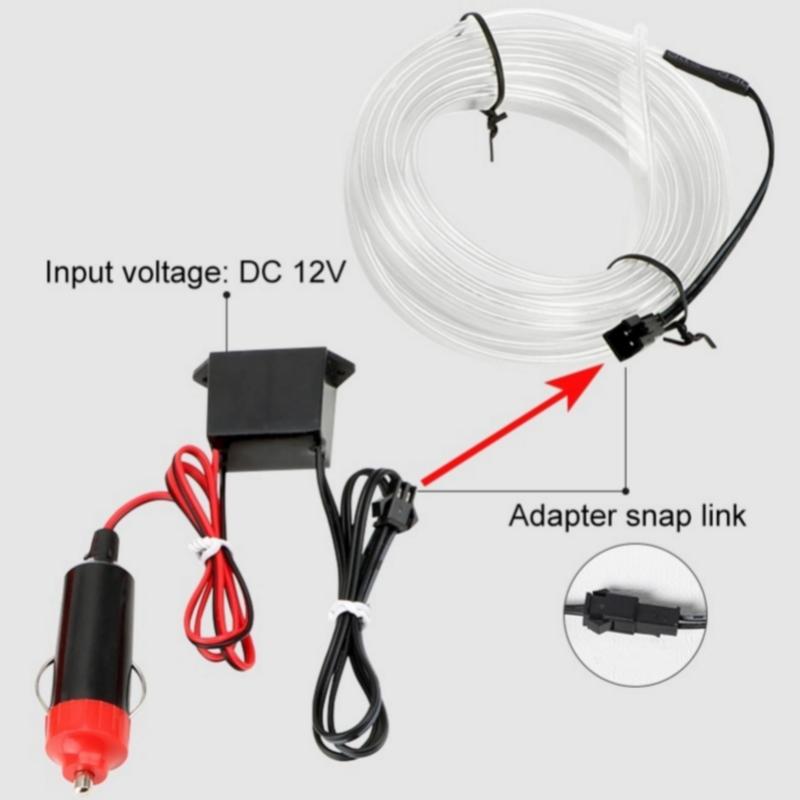 LED Strip Lights for Car EL Wire Rope Auto Atmosphere Decorative Lamp Ambient Light Car For Ford Focus 2 1 Fiesta Mondeo 4