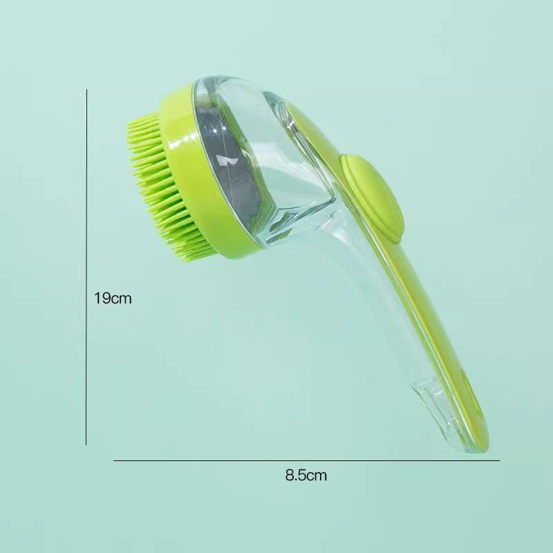 Dog Bath Brush Wash Dog Special Long Handle Bath Brush Brush Bristles Soft Scrub Cat Pet Supplies