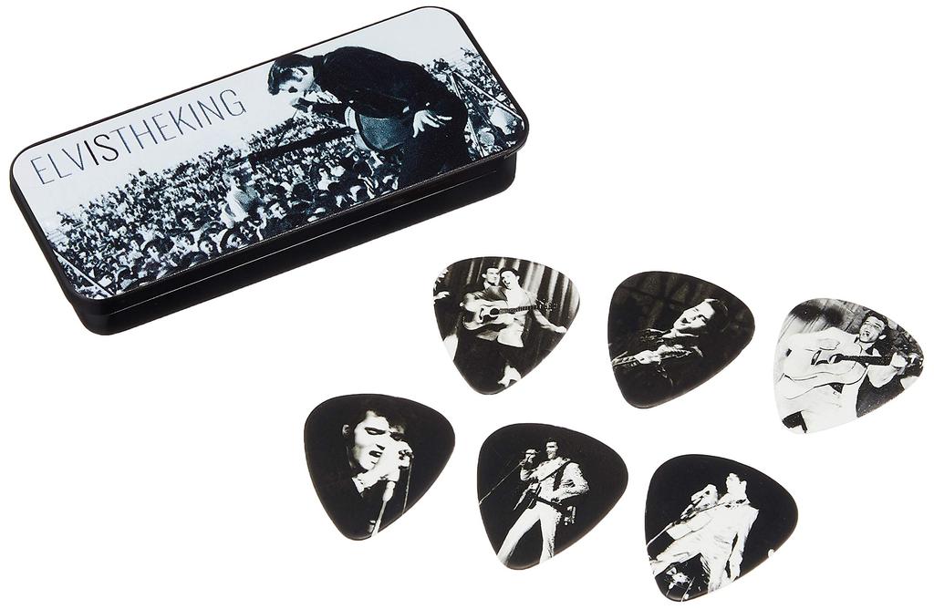 Jim Dunlop Elvis Presley Pick Case Set Elvis The King Pick Tin &