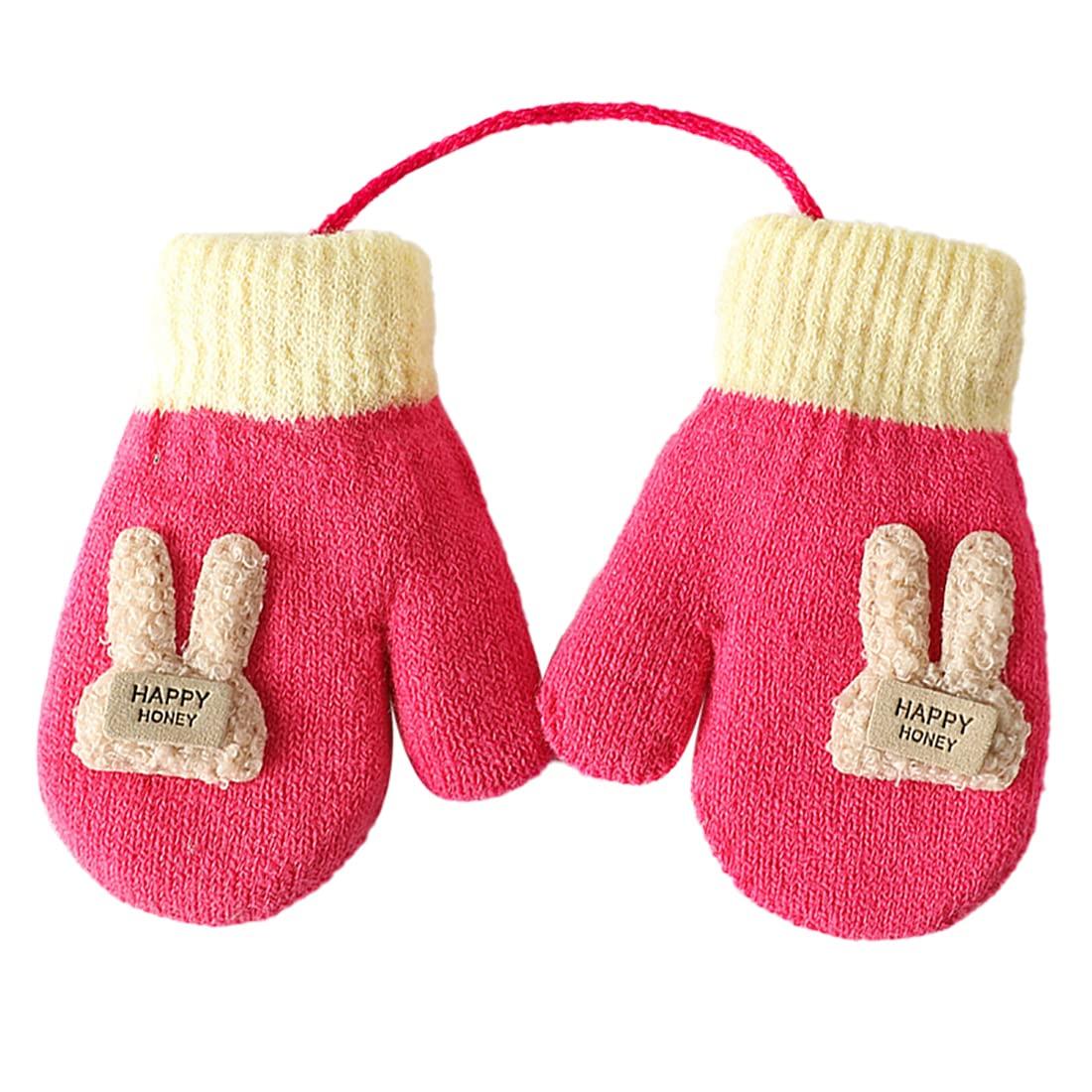 

Детские вязаные варежки для малышей, теплые перчатки для игр зимой, в жару, холод, поход в детский сад [Buffydeer], перчатки,