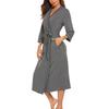 Large Size Cotton Bath Robe Women’S Casual Spring Autumn Sleepwear Woman Home Wear Bathrobe Long Sleeve Cotton Shower Clothing