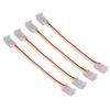 10Pcs LED Light Strip Connectors 3Pin 8mm Safe PC Strong Compatibility COB LED Strip Connectors for Home Party Office