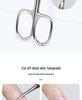 Stainless Steel Pointed Cuticle Scissors - Professional Manicure Tool for Delicate Skin Removal.