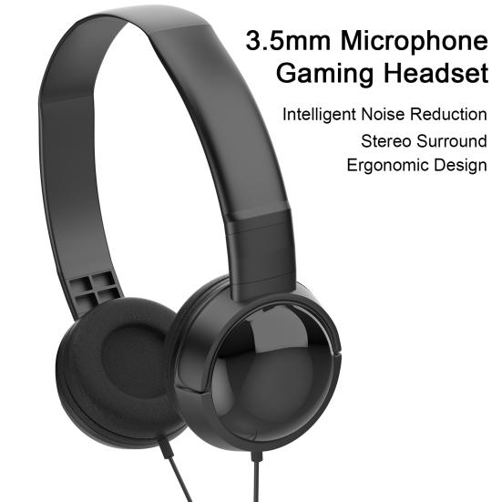 Kabelgebundenes Headset Intelligente Rauschunterdrückung Stereo Surround 3,5 mm Laptop-Computer-Headset Audiozubehör