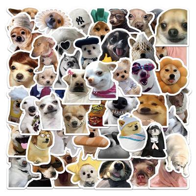 60 Adesivos de Cachorros de Desenho Animado: Decorações de Animais Adoráveis para Capas de Celular, Malas e Cadernos
