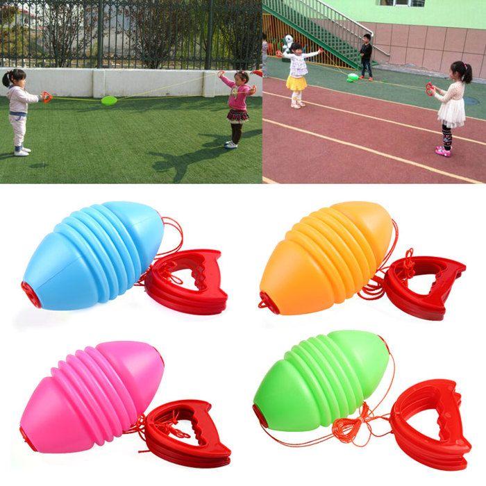 

Jeu de Balle Jumbo Speed à Tirer Avec Longue Corde et Poignées pour Enfants et Adultes Jeu Ludique en Extérieur