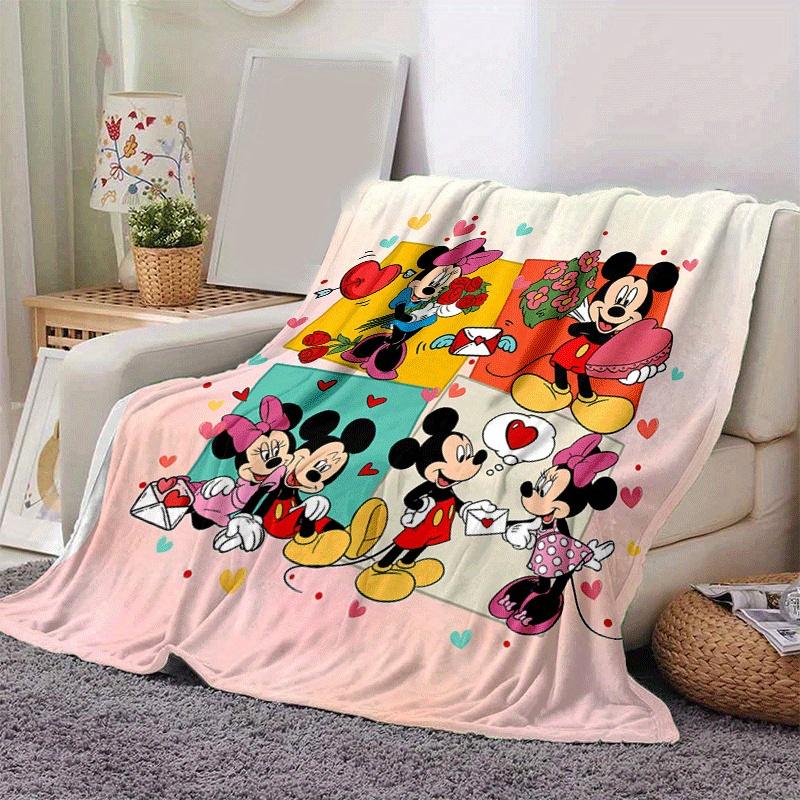 1pc Mickey Printing Blanket - Soft, All-Season Throw for Living Room, Bedroom,Personalized Gift with Adorable Cartoon Design
