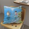 T-Totoros Art Cartoon Lucky Dragon pillow cover sofa cushion cover home room decoration children gift
