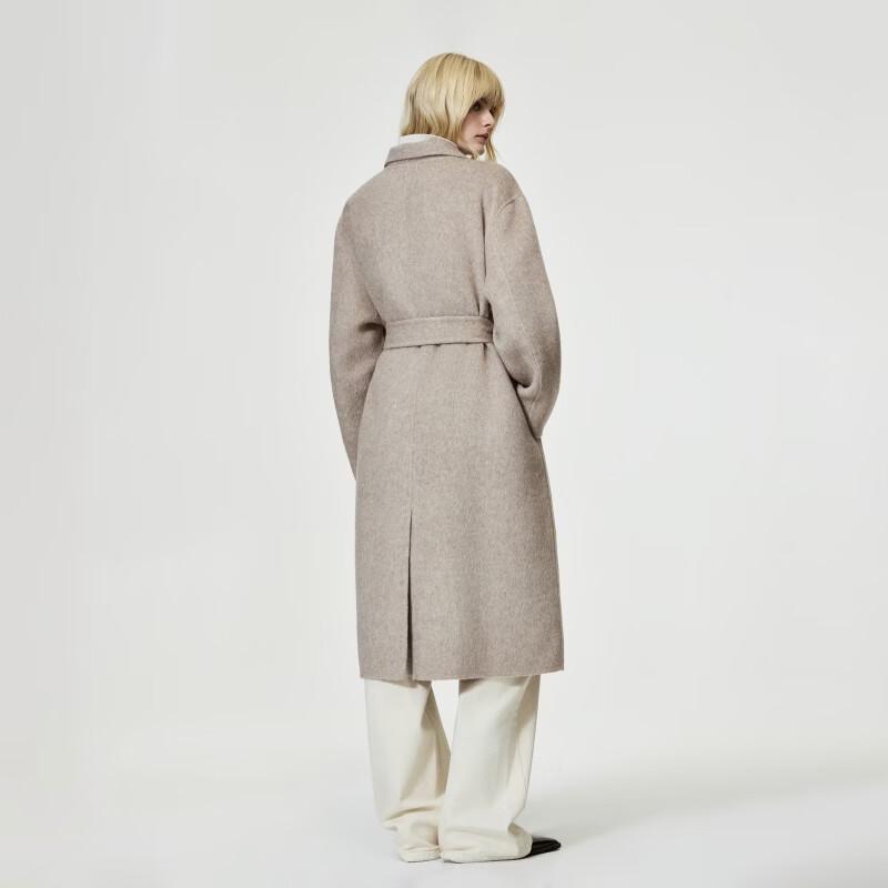 Only Women's 2026 Autumn Double-Breasted Long Woolen Coat