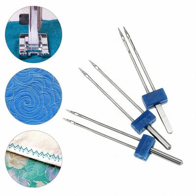 3 adet Esnek Çift İğne Çelik Çift İğne İğneleri 2/3/4mm Dikiş Makinesi İçin/yENİ