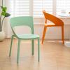 Simple Modern Chair, Anti-Tip Stackable Seat, Durable Plastic Dining Chair, Stylish Accent Chair In Multi-Color