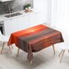 Beautiful Natural Scenery Printed Tablecloth Stain Resistant Waterproof Outdoor Camping  Kitchen Table Home Decor