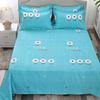 Double Bedding Queen King Sheets Cover Set Pastoral Style Peaches Bed Linen Sheet Bed Set Home Bedding Green Threepiece Bedding