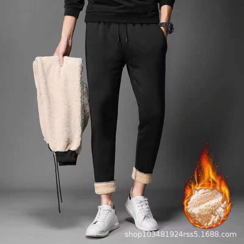 

Мужская утепленная двухкомпонентная куртка-свитер из овчины и бархата для осени/зимы - на молнии, большой размер, молодежный повседневный/спортивный стиль 4XL (180-200 jin)