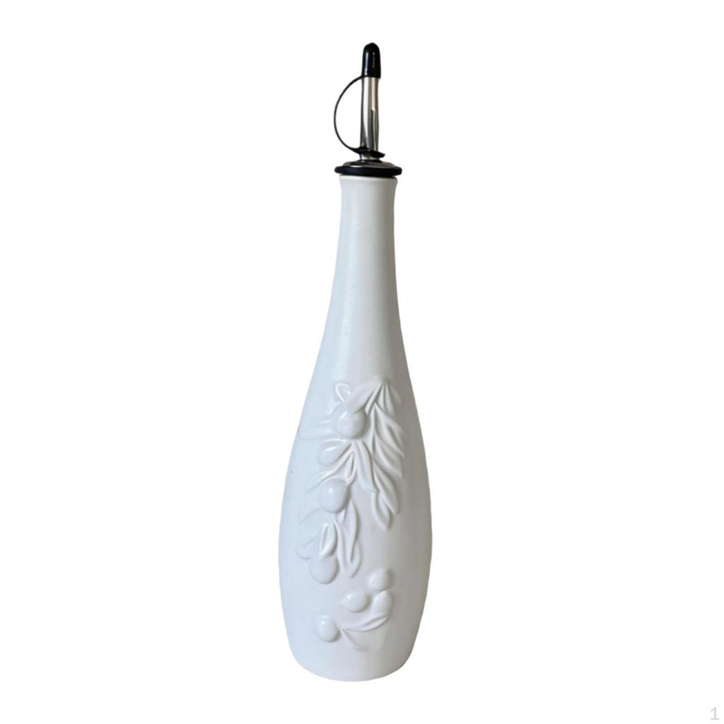 350 Ml Oil Bottle for Soy Syrup, Nordic Spout, Heat-resistant, with Lid, Olive Dispenser
