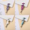Shell Brooch With Alloy Material For Unisex Fashion Accessory