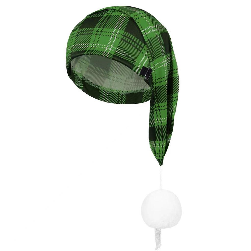 Plaid Retro Christmas Celebration Hat - European & American Style