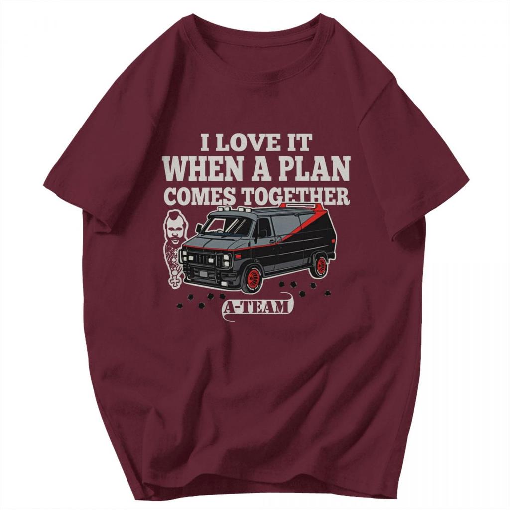 Men T Shirt Mashup TV 80s Hanniba The ATeam Gifts Summer Y2K Graphic Crewneck Unisex Clothes T Shirts