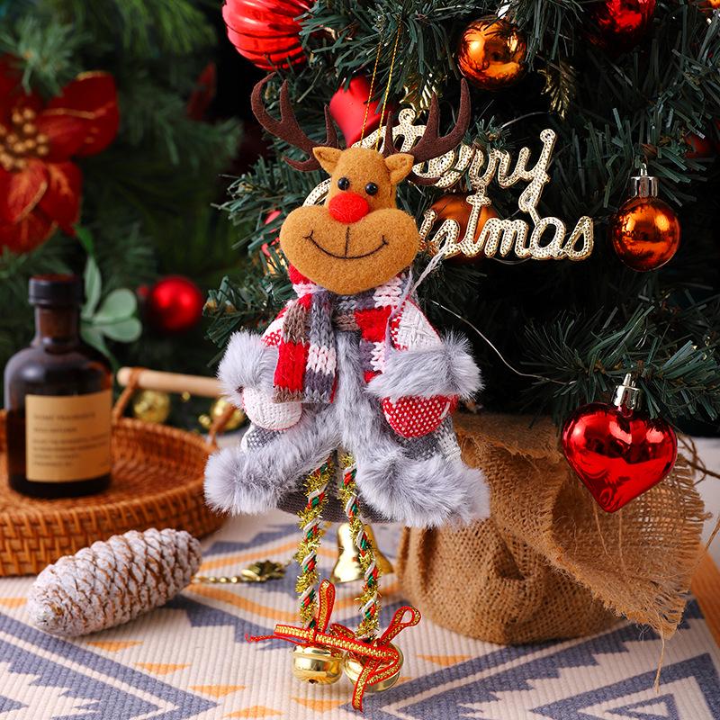 

Santa Claus Long Leg Bell Ornaments - Christmas Tree Decorations