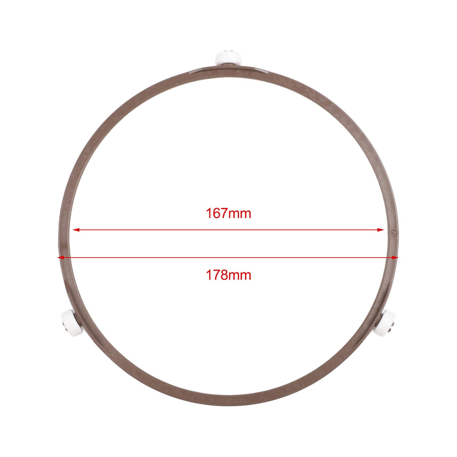 

2 Pack Microwave Turntable Circular Roller Bracket 14mm Wheels 178mm Diameter