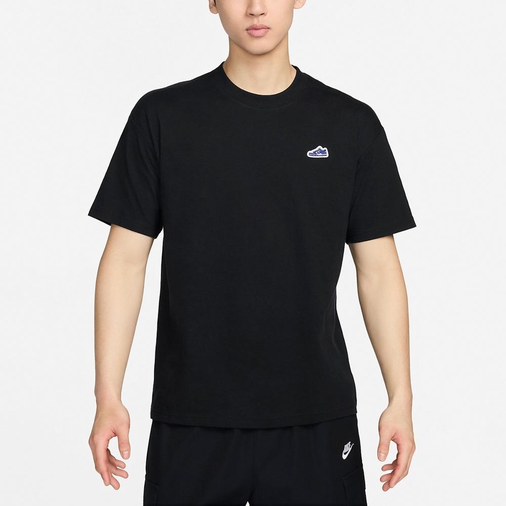 Nike Solid Color Casual Crew Neck Short Sleeve T-Shirt Men Tops Black FV3752-010