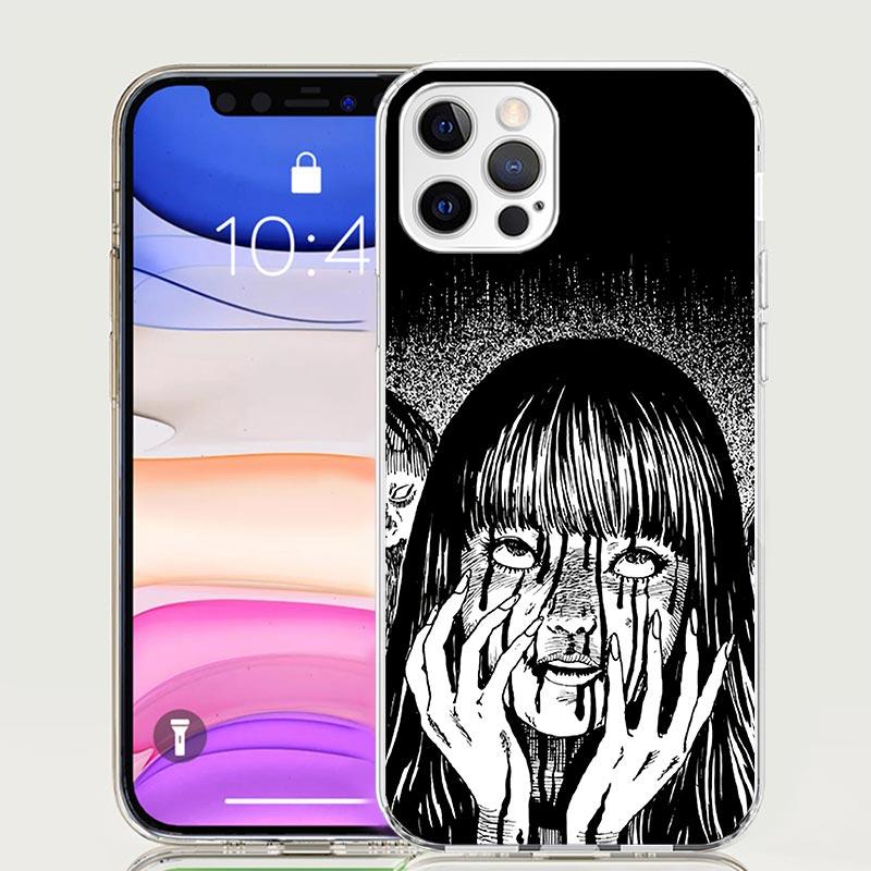 Japanese Horror Comic Anime Phone Case For iPhone 17 Air 16 15 Plus 11 14 Pro Max 13 Mini 12 7 8 + SE Pattern Art Customized Cov