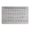 Complete Braille Learning Board Includes Alphabets Numbers Symbols For Tactile Education And Blind Children Training