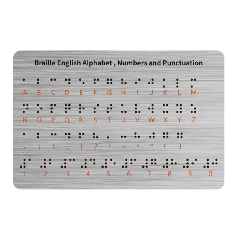 

Complete Braille Learning Board Includes Alphabets Numbers Symbols For Tactile Education And Blind Children Training 1