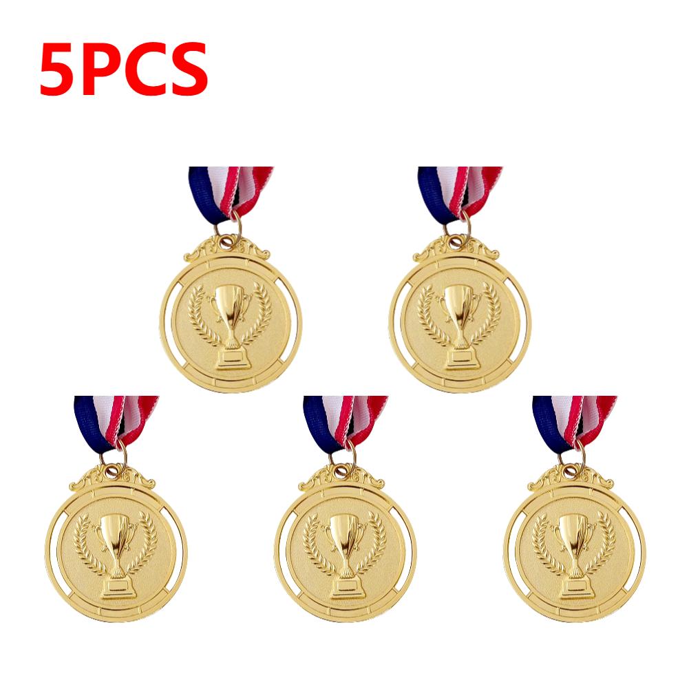 5/10PCS Gold Silver Bronze Award Medal Winner Reward Toys Sport Football Competition Prizes Award Medal For Souvenir Gift